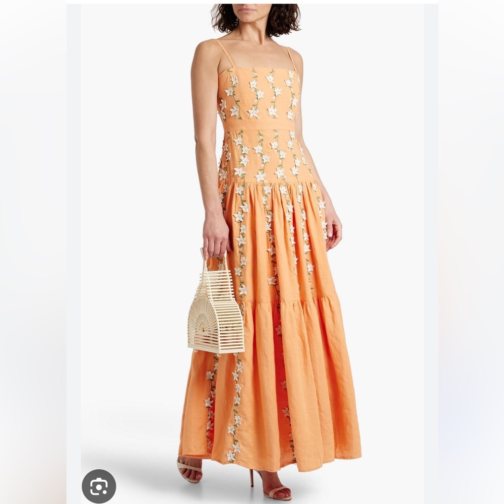 Agua Bendita Sabanero Dorado Lima Maxi Dress